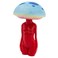 Mushroom Lady Solar Statue; Hippy Themed Garden Yard Decor
