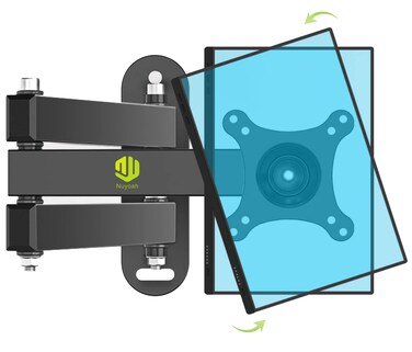 Nuyoah Wall Mount for Echo Show 15 (1st, 2nd Gen) and Echo Show 21, Echo Show 15 Wall Mounting Bracket with Swivel, Tilt, Rotation, Extension Arm, VESA 100x100mm
