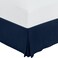 Utopia Bedding Full Bed Skirt - Soft Quadruple Pleated Ruffle - Easy Fit with 16 Inch Tailored Drop - Hotel Quality, Shrinkage and Fade Resistant (Full, Navy)