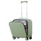 mixi Carry On Luggage, 18'' Suitcases with Spinner Wheels, Rolling Travel Suitcase with Front Laptop Pocket Luggage Aluminum Frame PC Hardside with TSA Lock and Cover, Avocado Green