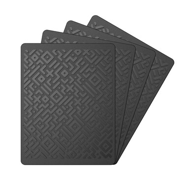 Car Dashboard Non Slip Mat, Brlvget Anti Slip Gel Pad, Multifunctional Fixate Anti Slide Sticky Dash Pad for Radar Detector, Cell Phone, Keys, Glass, Mirrors, GPS, Coins 7.1 x 5.5 inch (4 Pack)