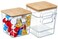K Cup Organizer with Bamboo Lids, Coffee Bar Organizer 3 PACK Large Capacity Container Coffee Pod Holder and Organizer