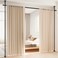 Room Divider, No Drilling Curtain Rod Room Dividers for Space Partition, Adjustable 4-10ft(H) 28-70inch(W) Heavy Duty Floor to Ceiling Tension Rod Temporary Wall Divider Privacy Separator Black