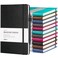 OMEYA 12 pack Journal Notebook, Classic Hardcover Lined Notebooks with 120GSM Premium Thick Paper, College Ruled Faux Leather Journal with Pocket 5.2 x 8.4 in-Multicolor