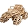 UGEARS Tracked Off-Road Vehicle - 4WD Model Vehicle Kits to Build - DIY 3D Car Model Puzzle with Spring Motor, 2 Driving Modes, Openable Hood with Engine - 3D Wooden Puzzles for Adults