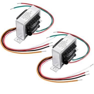24V 40VA Control Transformer, Primary 120, 208, 240V Secondary 24V, HVAC Furnace Transformer Multi Tap(2 Packs)
