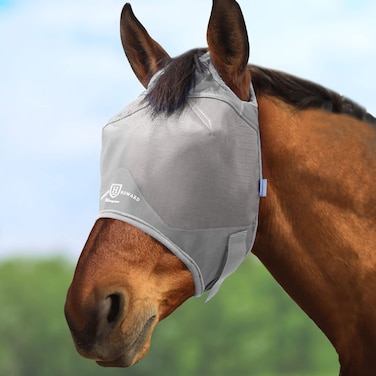Harrison Howard Horse Fly Mask Standard Original Grey Arabian Medium