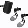 Wall Mount Bracket for Sonos Era 100,Compatible with Sonos Era 100 Wireless Speaker Space Saving Smart Home Metal Wall Stand Holder (Black+Black)