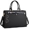 RAINSMORE Laptop Bag for Women 15.6 Inch Laptop Tote Bag Leather Work Bag Waterproof Womens Briefcase Business Office Computer Tote Bag Large Capacity Handbag Shoulder Bag Black