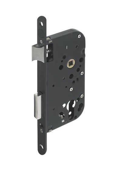 Yale Y60 &ndash; Reversible Cylinder Lock &ndash; Black   Round Ends, 40 mm Spindle &ndash; for Front Door