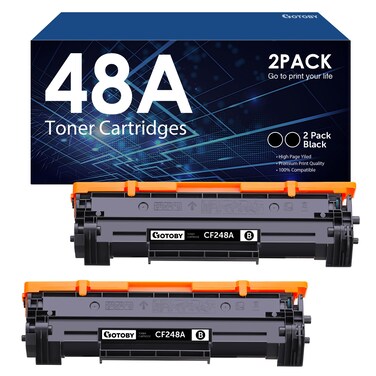 Compatible Toner Cartridge Replacement for HP 48A CF248A for Pro M15w M15a M16w M16a M28w M28a M29w M29a M30w M31w Printer (Black, 2 Pack)