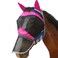 Harrison Howard Horse Fly Mask Long Nose with Ears Fuchsia/Navy M Cob