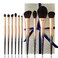 Natural Sable Hair Makeup Brush Set Professional, Cosmetic Brushes Makeup Set with Gift Box, Natural Hair Makeup Brushes Set with Present Box, Make up Brushes Set, Natural Makeup Brushes.