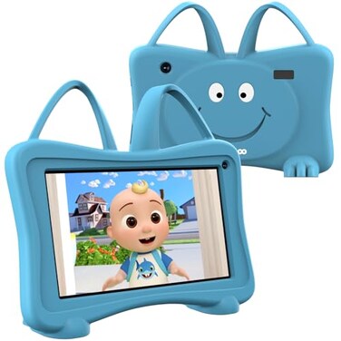 Kids Tablet 7 Toddler Children's Learning Tablet with WiFi, YouTube, Parental Control, Durable Case Education Learning Apps for Boys Girls (Blue)