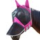 Harrison Howard CareMaster Pro Luminous Horse Fly Mask Large Eye Space Long Nose with Ears UV Protection for Horse Flamingo XL Extra Full