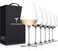 LUNA &amp; MANTHA Wine Glasses Set of 6, Crystal White Wine Glasses with Long Stem, Hand Blown 14oz, Red White Gift Packaging for Daily Use, Wedding Anniversary or Birthday