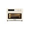 Retro Style Infrared Heating Air Fryer Toaster Oven, Extra Large Countertop Convection Oven 10-in-1 Combo, 6-Slice Toast, Enamel Baking Pan Easy Clean with Recipe Book, Almond Yellow Color