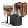 EooCoo Whiskey Stones Gift Set with 6 Pcs Stones and Box, Bourbon Gifts for Men, Reusable Bullet Ice Cubes for Drinks, Gifts for Men Whiskey Lovers, Bourbon, Cognac, Scotch, Gin, Beverage