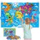 Taika World Felt Set - Felt Map with Famous Sights, Educational Play Mat Flannel Board, 43x28 inch Preschool Learning Board