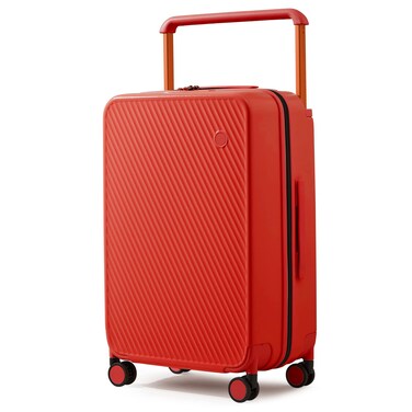 mixi Carry On Luggage Airline Approved 20'' Lightweight Luggage Wide Handle PC Hardshell Suitcases with Spinner Wheels &amp; TSA Lock, Red