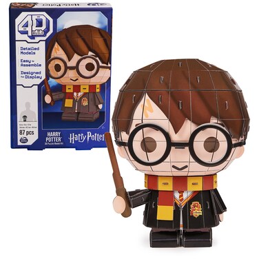 4D Build, Harry Potter Character 3D Puzzle Model Kit 87 Pcs, Harry Potter Gifts Desk Decor, Building Toys, 3D Puzzles for Adults &amp; Teens 12+