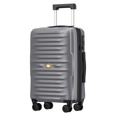 Carry On Luggage 22x14x9 Airline Approved, Hard Suitcases with Spinner Wheels, Polycarbonate Lightweight Luggage, TSA Approved, 20 Inch Carry-On, Silver