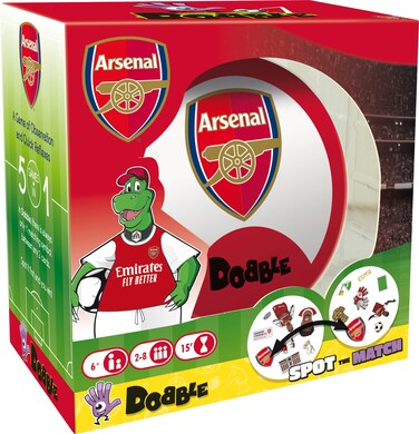 Asmodee   Dobble Arsenal   Card Game   Ages 6+   2-8 Players   15 Minutes Playing Time