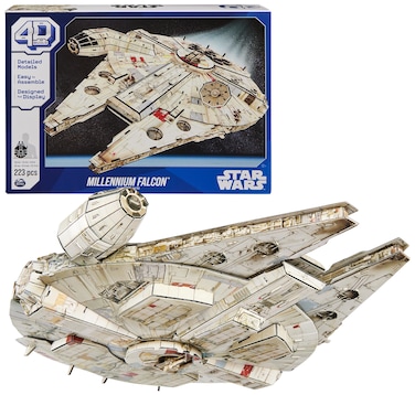 4D Build Star Wars Millennium Falcon 3D Model Kit, Star Wars Gifts, Star Wars Toys Desk Decor for Star Wars Fans &amp; Collectors, Adults &amp; Teens 12+