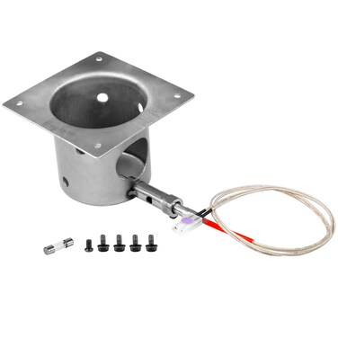 Fire Burn Pot and Hot Rod Ignitor Kit Replacement Parts for Traeger &amp; Pit Boss Wood Pellet Grill Smoker, Fire Burner Pot with Screws and Fuse