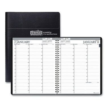 House of Doolittle 2024-2025 Two-Year Professional Weekly Planner, Black, 8.5 x 11 Inches, January - December (HOD272002-24)