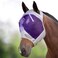 Harrison Howard CareMaster Horse Fly Mask Standard Silver/Purple Retro Large Full Size