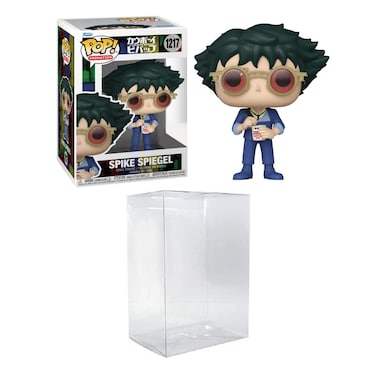 Funko POP! Animation: Cowboy Bebop - Spike Spiegel with Noodles Bundled with a Byron's Attic Pop Protector