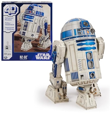 4D Build Star Wars R2-D2 Cardstock 3D Model Kit, Star Wars Gifts, Star Wars Toys Desk D&eacute;cor for Star Wars Fans &amp; Collectors, Adults &amp; Teens 12+