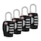 Hero Travel Supply Luggage Lock (Pack of 4) TSA Approved, Four-Digit Combination Padlock for Travel, Suitcases, Lockers, Backpacks