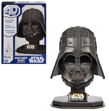 4D Build Star Wars Darth Vader Cardstock 3D Model Kit, Star Wars Gifts, Star Wars Toys Desk D&eacute;cor for Star Wars Fans &amp; Collectors, Adults &amp; Teens 12+