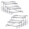 Fixwal 10pcs 2 Set Acrylic Risers for Display Clear Perfume Organizer Stands Acrylic Display Risers for Show Figures, Cupcake, Jewelry, Toys, Perfume and More (Large Size)