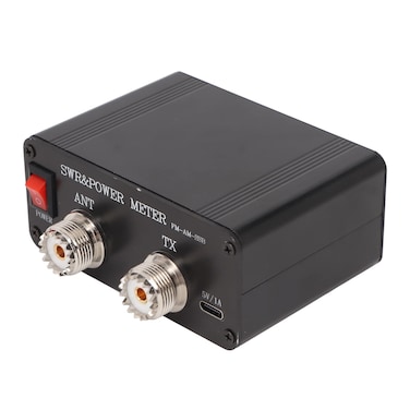 SWR 120 Standing Meter, DIY Digital Power Standing Meter, Short 1.8MHz to 50MHz 120W Digital Display FM AM CW SSB SWR Power Meter Black