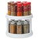 2 Tier 10" Turntable Lazy Susan Spice Organizer - Rotating Seasoning Rack for Pantry Cabinet Kitchen Countertop, Table Top Organizing - Multiuse Two Tier Rotating Organization Rack Spinner