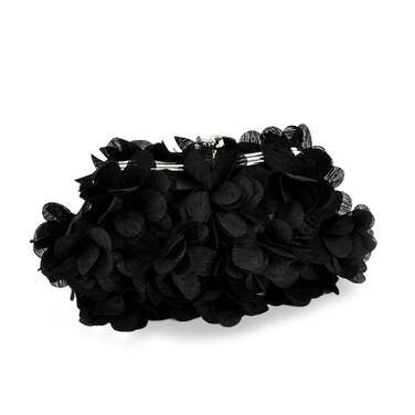Women Elegant Evening Purse, Small Floral Clutch Bag with Detachable Chain for Wedding, Party, Prom