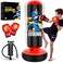Punching Bag for Kids, Kids Boxing Set with Boxing Gloves 66" Large Inflatable Punching Bag,Gifts for Boys &amp; Girls Age 5-12 for Practicing Karate, Taekwondo