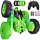 Remote Control Car,RC Cars with sides light strip and Headlights,Double Sided 360 Flips Rotating RC Stunt Car,2.4Ghz All Terrain Toys for Ages 4-6 Kids Toy for Boys Girls Birthday Gift(Green)