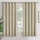 YoungsTex Blackout Curtains for Bedroom - Thermal Insulated with Grommet Top Room Darkening Noise Reducing Curtains for Living Room, 2 Panels, 70 x 63 Inch, Beige