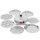 Stainless Steel Induction Base Multi Kadai Idli Steamer &amp; Cooker With 7 Plates   2 Mini Idli   2 Dhokla   1 Momo, 4 Liter
