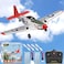 28℃ Remote Control Airplanes, 2.4Ghz 2CH RC Plane Toy Gift for Kids &amp; Adults, Remote Control Plane for Beginners with Gyro Stabilization System (Blue)