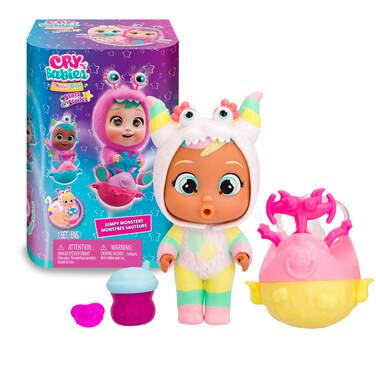 Cry Babies Magic Tears Jumpy Monsters - 7+ Surprise Accessories, Doll   Kids Age 3+