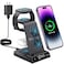 Wireless Charging Station, YiJYi 3 in 1 Watch Charger Stand with Digital Clock Suitable for iWatch SE/6/5/4/3/2/1,AirPods Pro, for iPhone 16/15/14/13/12/11 Pro Max/XS/XR/X/8/Samsung S23/S22/S21