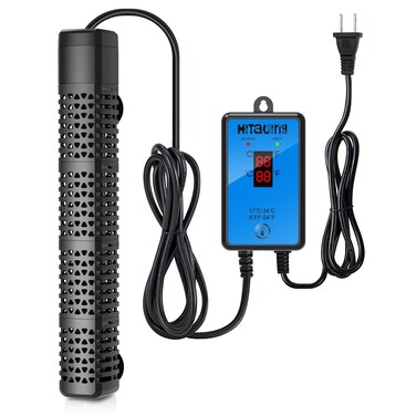HiTauing Aquarium Heater, Upgraded 300W/500W Fish Tank Heater with Intelligent Leaving Water Automatically Stop Heating and Advanced Temperature Control System, Suitable for Saltwater and Freshwater