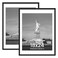 ENJOYBASICS 18x24 Picture Frame, Display Poster 16x20 with Mat or 18 x 24 Without, Wall Gallery Photo Frames, Black, 2 Pack