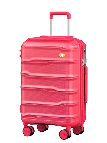 Carry On Luggage 22x14x9 Airline Approved, Hard Shell Suitcase with Spinner Wheels, PP Lightweight Luggages with TSA Lock, Carry-On Suitcases 20 Inch, Red