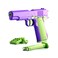 1911 3D Printed Toy Pistol,Soft Bullet Toy Gun for Boys,9inch,Stress-Relieving Toys for People with ADHD, Anxiety, and Depression(Purple&amp;Green)